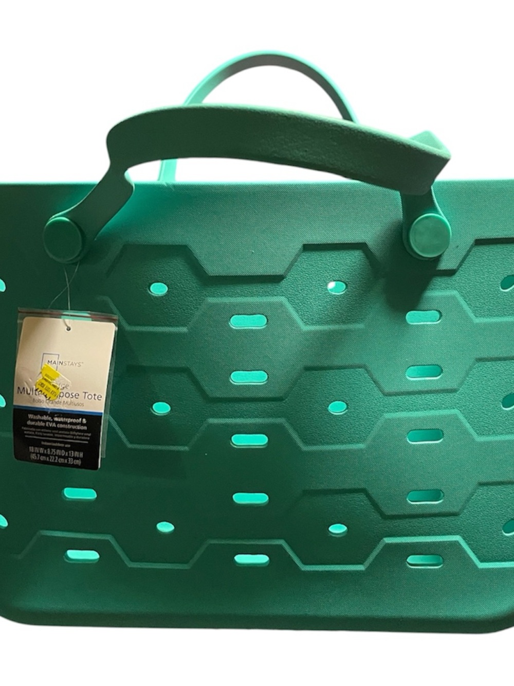 MAINSTAYS Teal-Green Textured Multipurpose Tote